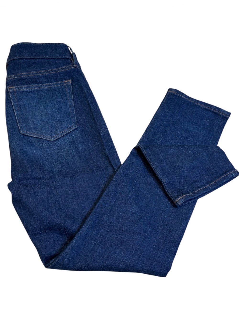 LOFT Super Soft Girlfriend Jeans Dark Wash Stretch Denim Size 26/2 Petite EUC